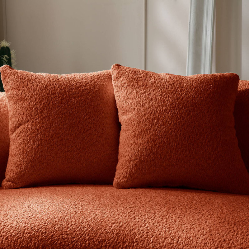Canapé de salon Shaleine, Mélange de polyester orange
