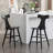 Bordie Solid Wood 24" Counter Height Full Back Design Modern Mid Century Stool-1270527856