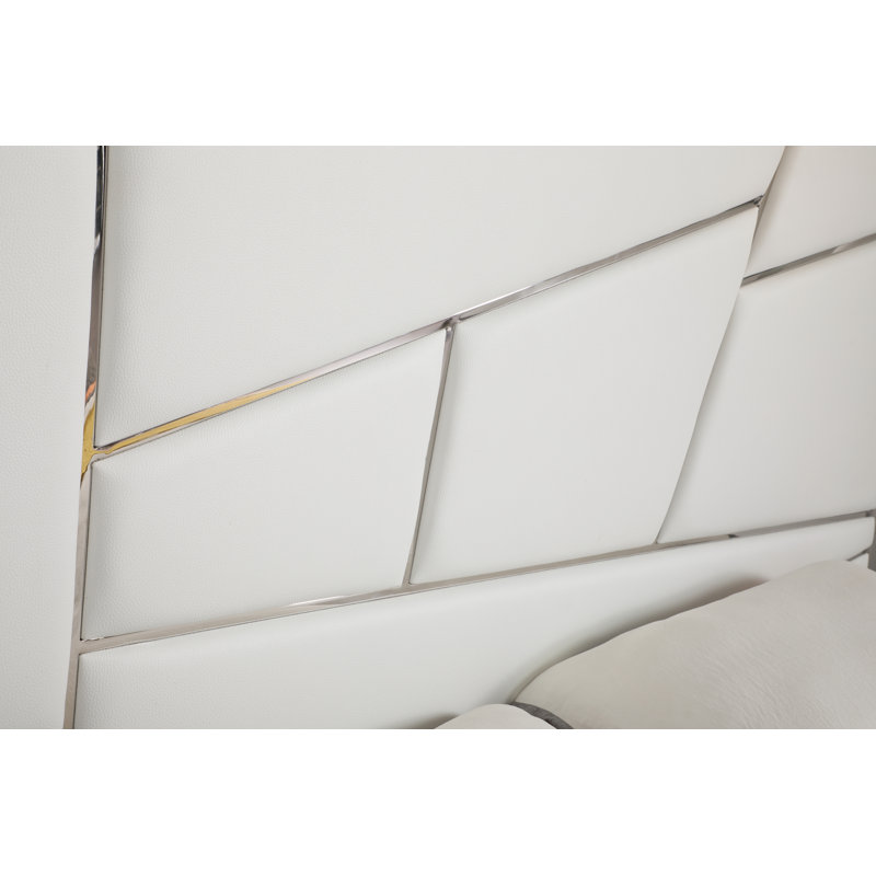 Lit plateforme Clintock, Grand, Blanc