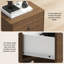 40cm W Manufactured Wood Bedside Table