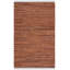 Tapis en cuir recyclé de couleur unie à tissage plat Riplex-1162835782