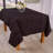 Rectangle Polyester Tablecloth Black