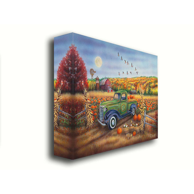 «Autumn Harvest» par Robert Andrea, Toile non encadrée, Pas de tapis, H 12 po x l 16 po
