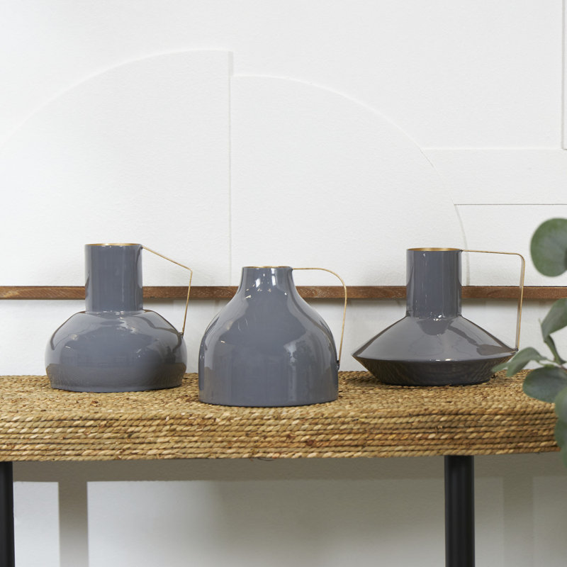 Iron Table Vase, Blue