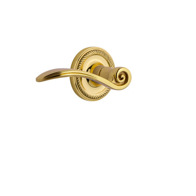 Rope Rosette Privacy (Bed & Bath) with Swan Lever