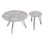 Ensemble de tables basses gris et noir