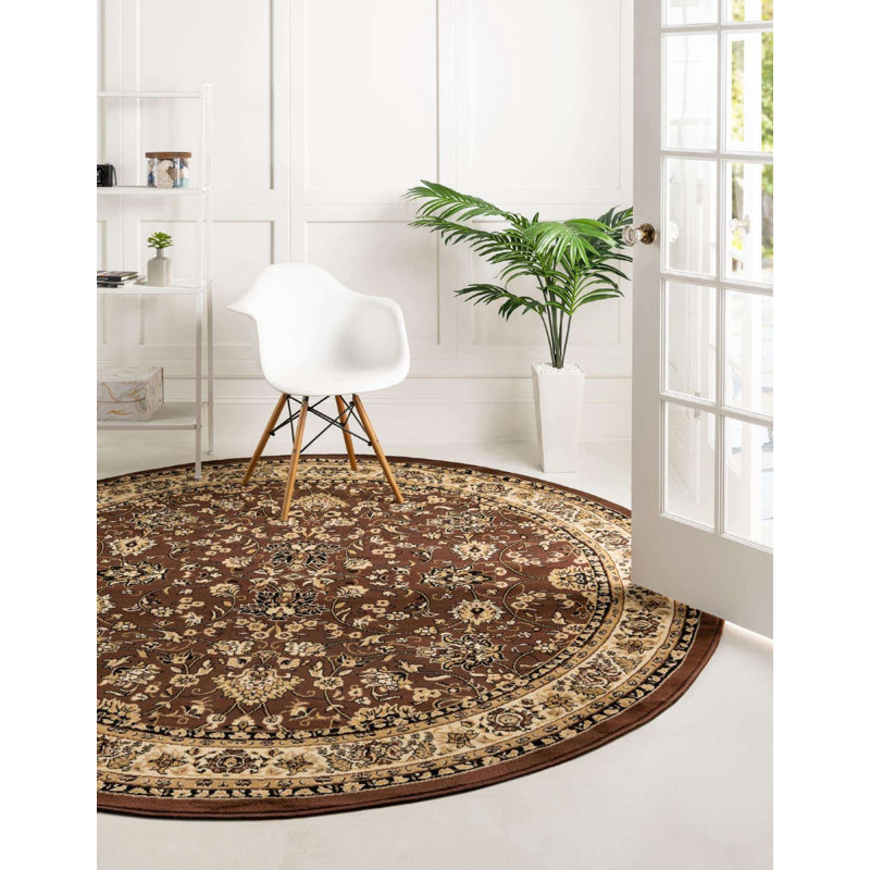 Zayandeh Oriental Indoor Rug, Round 3'3"