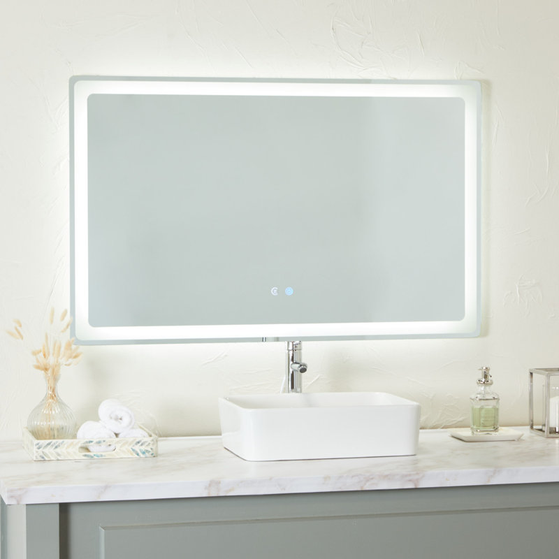 Hallenbeck Rectangle Wall Mirror, 29.5" x 47.3"