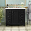 Meuble-lavabo contemporain noir