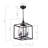 Cheverton 4 - Light Black Lantern Pendant