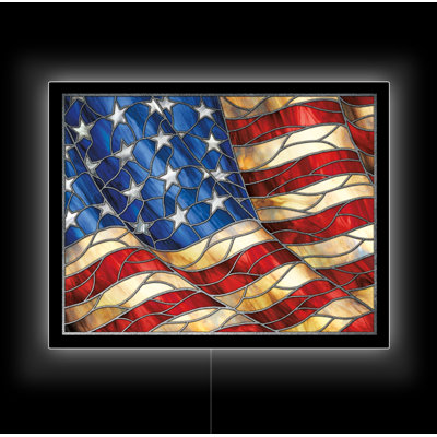Enseignes de drapeau américain à DEL