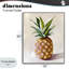 Giclée encadrée de fruits tropicaux pastel ananas, design par The Prints Vibe-130757995-130757992