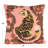 Embroidered Tiger And Flowers Cotton Slub Pillow
