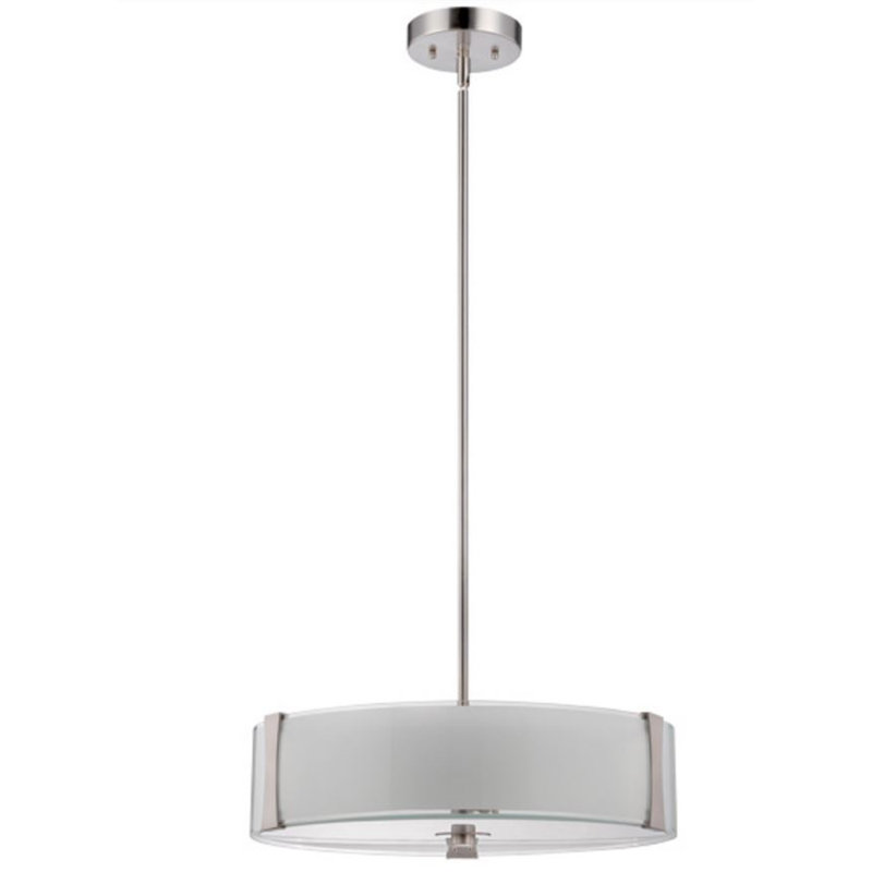 Luminaire suspendu tambour 3 lumières DEL