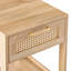 Table d'appoint de 15,85 po avec tiroir - moderne pour les espaces de vie. Couleur naturelle, corps, tiroir fonctionnel, capacité de charge de 120 lb dans la chambre à coucher et le bureau. Boîte de rangement coulissante,-400358991