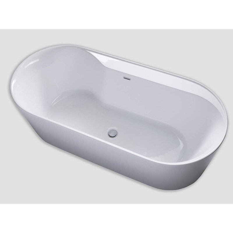 72'' x 36'' Freestanding Soaking Acrylic Bathtub