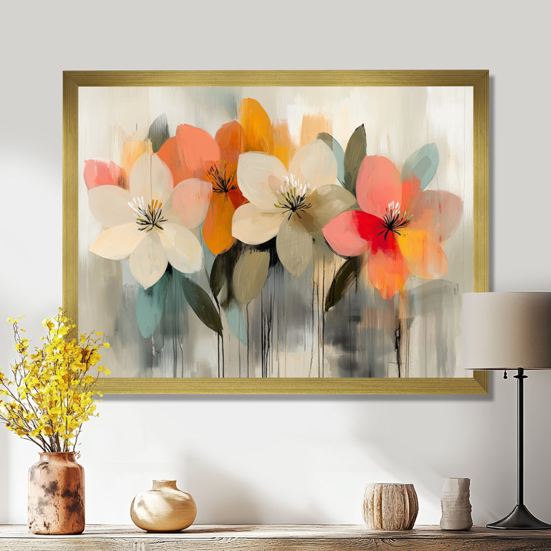 Ingbert, couleurs pastel de la couronne d'été de fleurs de rhododendrons III - décoration murale rhododendron, Picture Framed