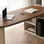 Bureau rectangulaire en bois manufacturé brun noisette + blanc-929068286-929068160