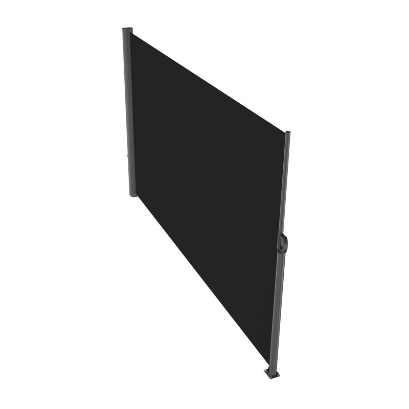 VEVOR 10cm D Polyester Cover Retractable Patio Awning, 160cm H x 300cm W x 10cm D, Black