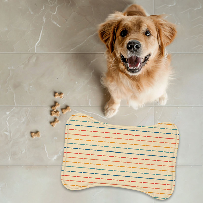 Tapis rétro en forme d'os rétro 1 pièce