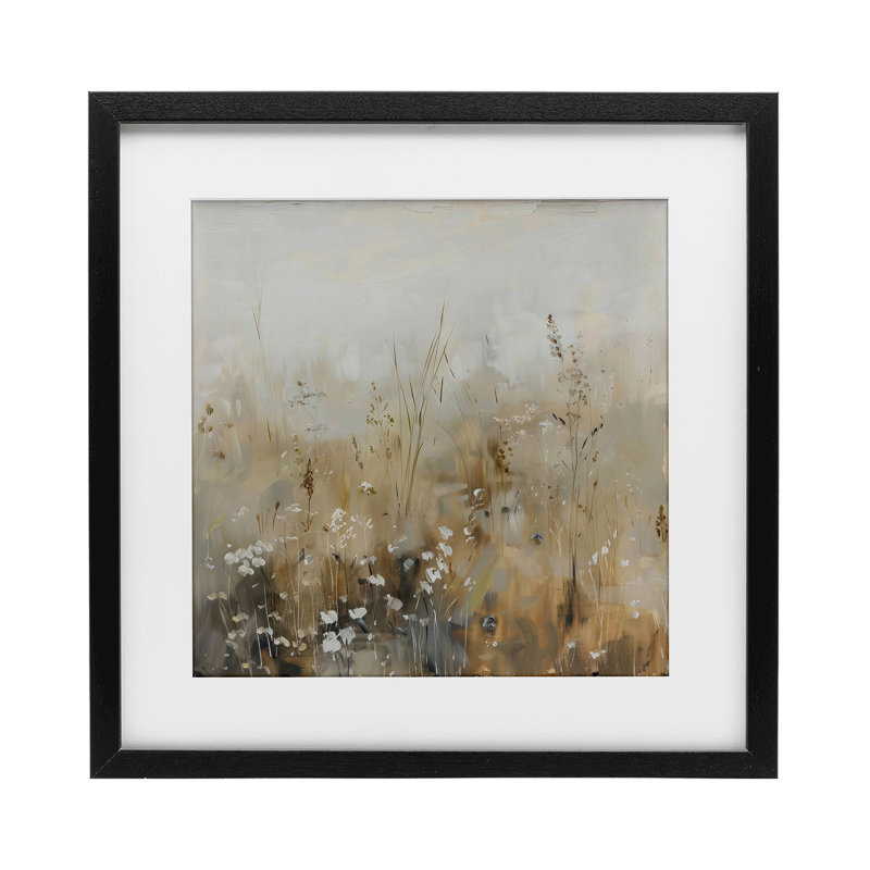 «Wildflower Brush Abstraction», reproduction encadrée sous verre, design par LSR Creative Studio, H 13 po x l 13 po