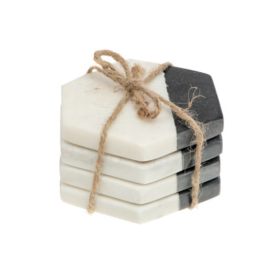 Marble 4 Piece Coaster Set