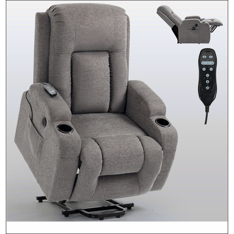 Fauteuil inclinable Power Lift de 350 lbs Infinity, Brun