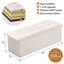 Banc de rangement en similicuir