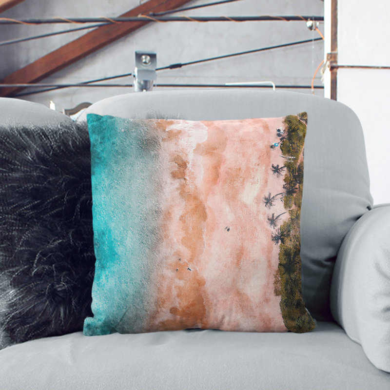 Square Cushion, 55cm H x 55cm W x 20cm D, Black
