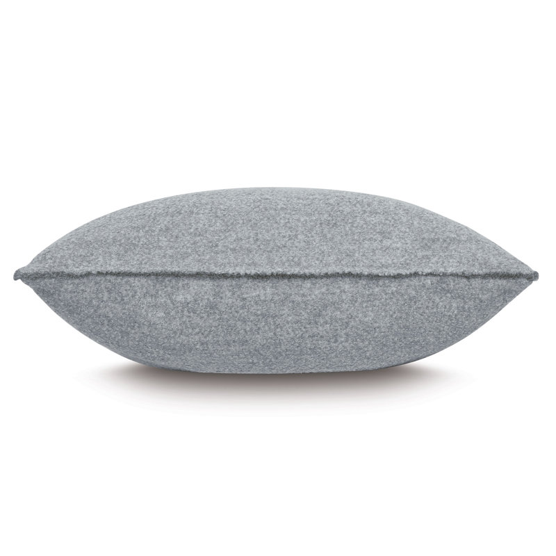 Lobos Square Pillow Cover & Insert, Cement