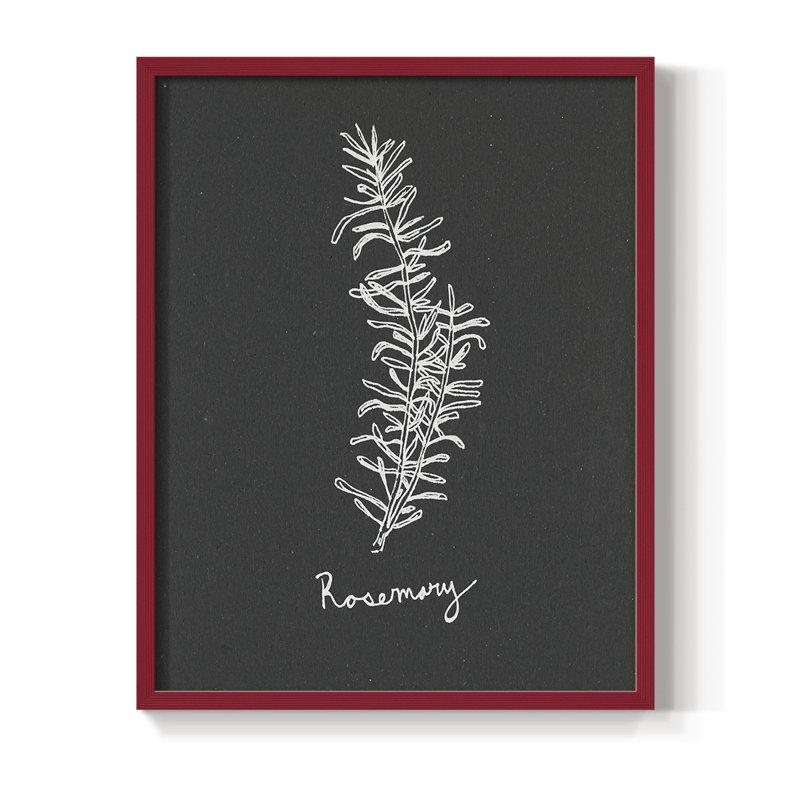 «Scent Garden I», reproduction encadrée - bois massif, Rouge, H 10 po x l 8 po