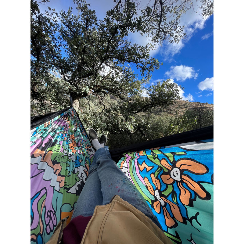 Fade Seaglass Print Double Camping Hammock