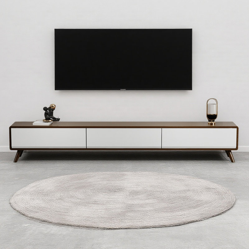 Meuble télé simple et luxueux, H 16,53 po x L 78,74 po x l 11,81 po