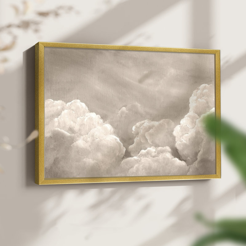 Painted Clouds II - Reproduction encadrée - Restickable, H 16 po x l 20 po