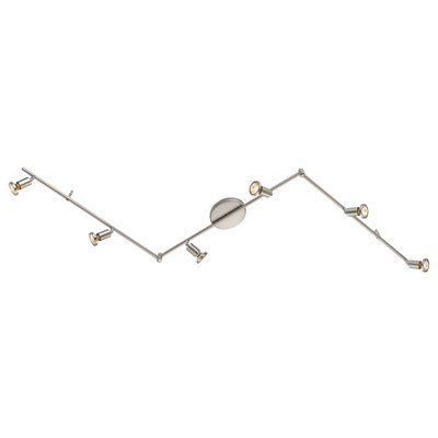 Nichols 74.41'' 6 -Light Swing Arm Track Track Kit with Dimmable and Adjustable Head