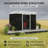 Dark Gray Garden Storage Shed  Outdoor Storage Shed