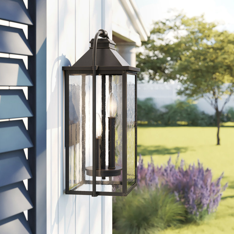Newson Aluminium Wall Light, Antique Bronze, 22.5" H x 10.5" W x 9.13" D