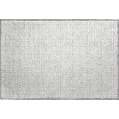 Premium Machine Washable Prisco Silver Rug