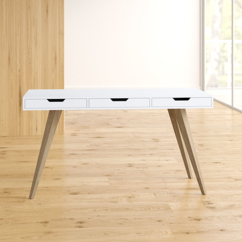 Soren Solid Wood Base Writing Desk