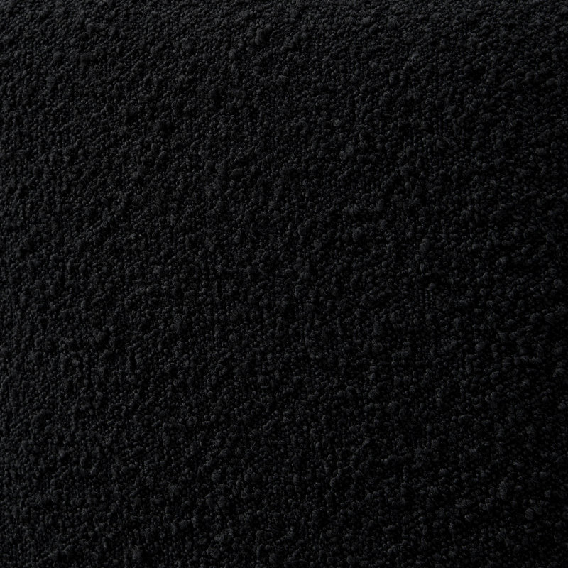 Lit plateforme tapissier Lansvale - Boucle noire - Grand, Grand lit, Noir