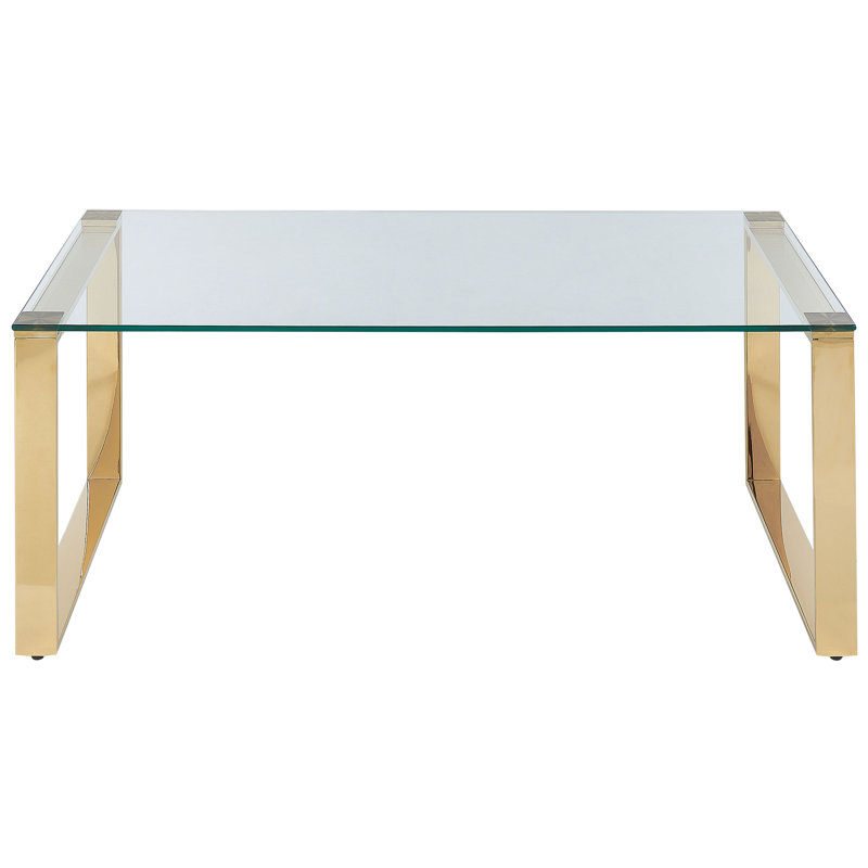 Cambrey Sled Coffee Table, Gold 