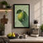 Pear in Geometry Botanical - Wrapped Canvas-935788508-935788513