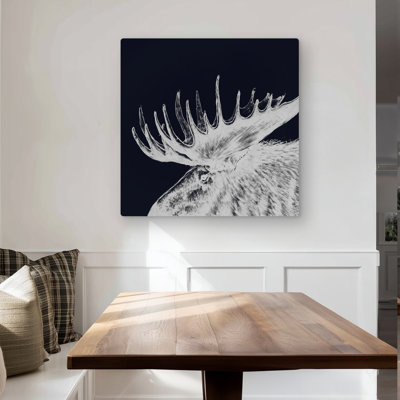 Big Moose Plume - Holidays Livingroom Metal Print for Decor