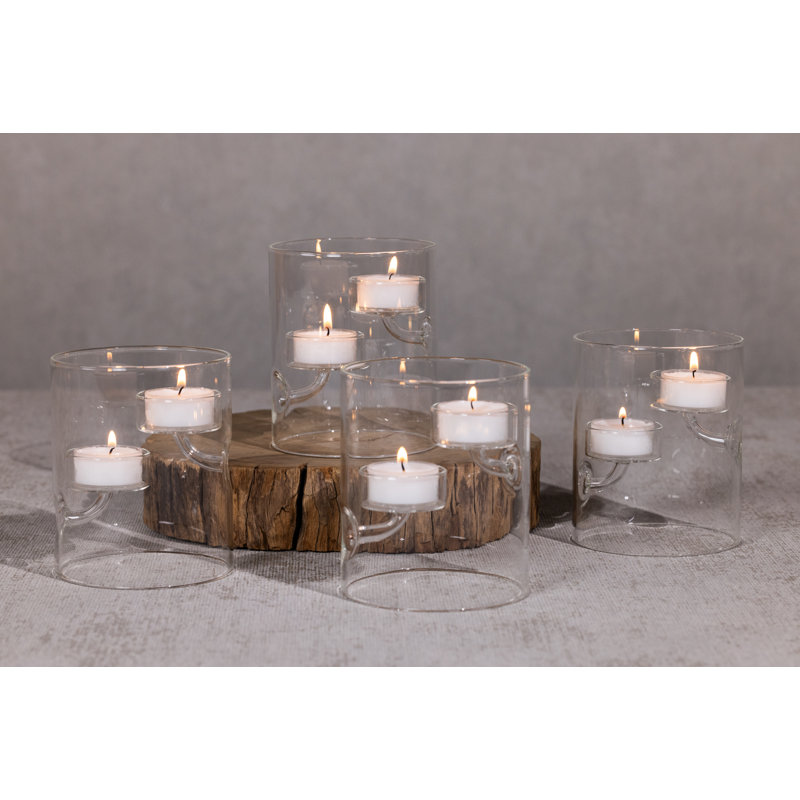 Kelly 4.75'' H Glass Tabletop Tealight Holder