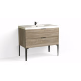 Avila 42" W Freestanding Single Bathroom Vanity with Dean Leg