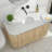 16.5" x 13.4" Undermount Oval Bathroom Sink, Vitreous China Vanity Basin with Overflow, Scratch & Stain Resistant, Easy to Clean, White