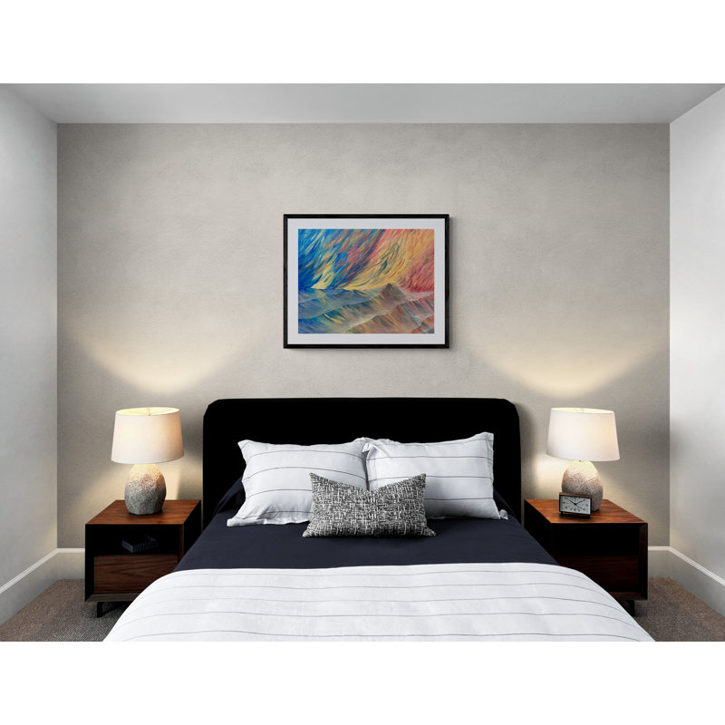 Dancing With Color Print by Alicia Lopez, 24" H x 30" W, Black Framed Paper