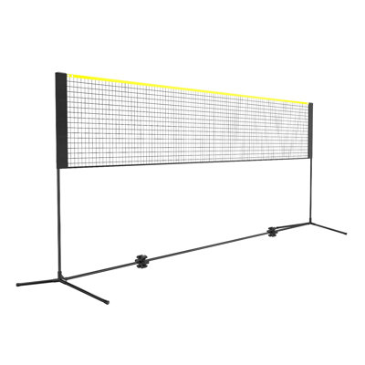 Ensemble de filets réglables multisports - Filet de badminton, de volleyball et de tennis portatif de 14 pi pour jouer dans la cour et à l'intérieur