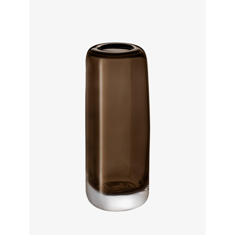 Melt Handmade Glass Table Vase, Mushroom Brown