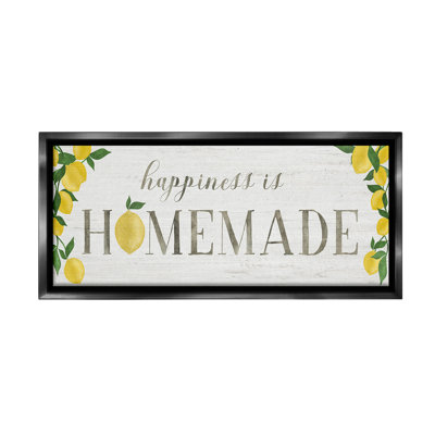 «Happiness Is Hommade Floater Frame» par Natalie Carpentieri sur